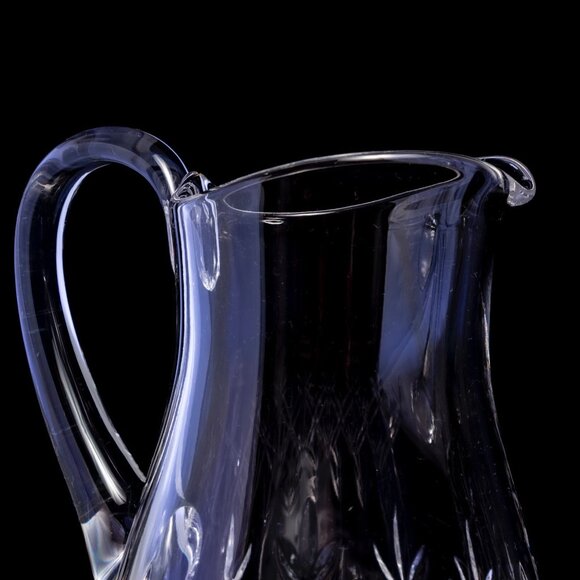 Tiffany and Co. Crystal Water Pitcher With Hand-Cut Floral Design | Sybil - Picture 7 of 10